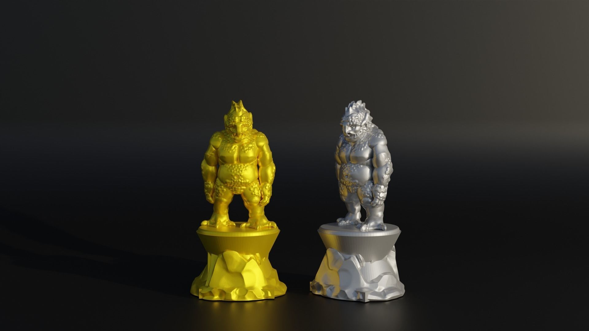 Troll Chess Set- Trolls Character Chess With 6 Different Model 3D print model_12