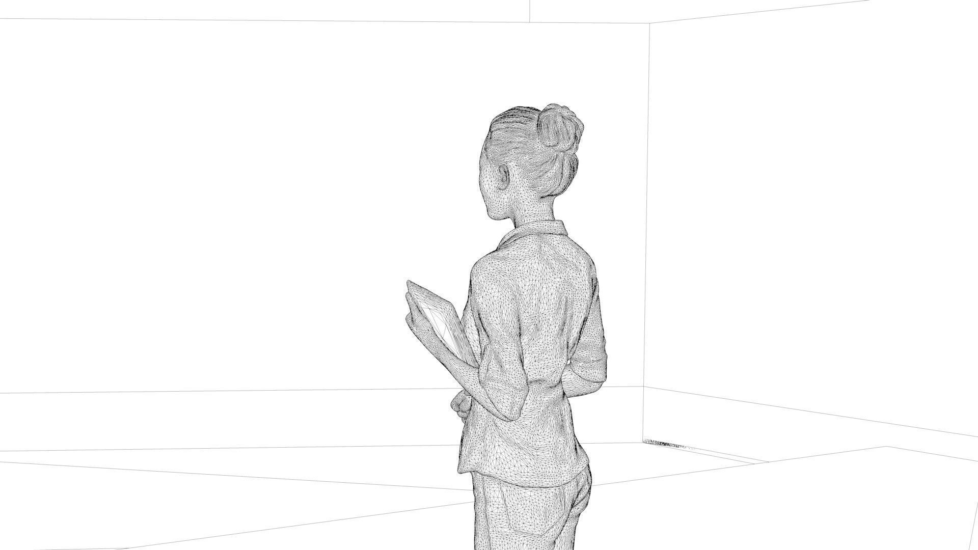 News Studio Tv 3D model_4