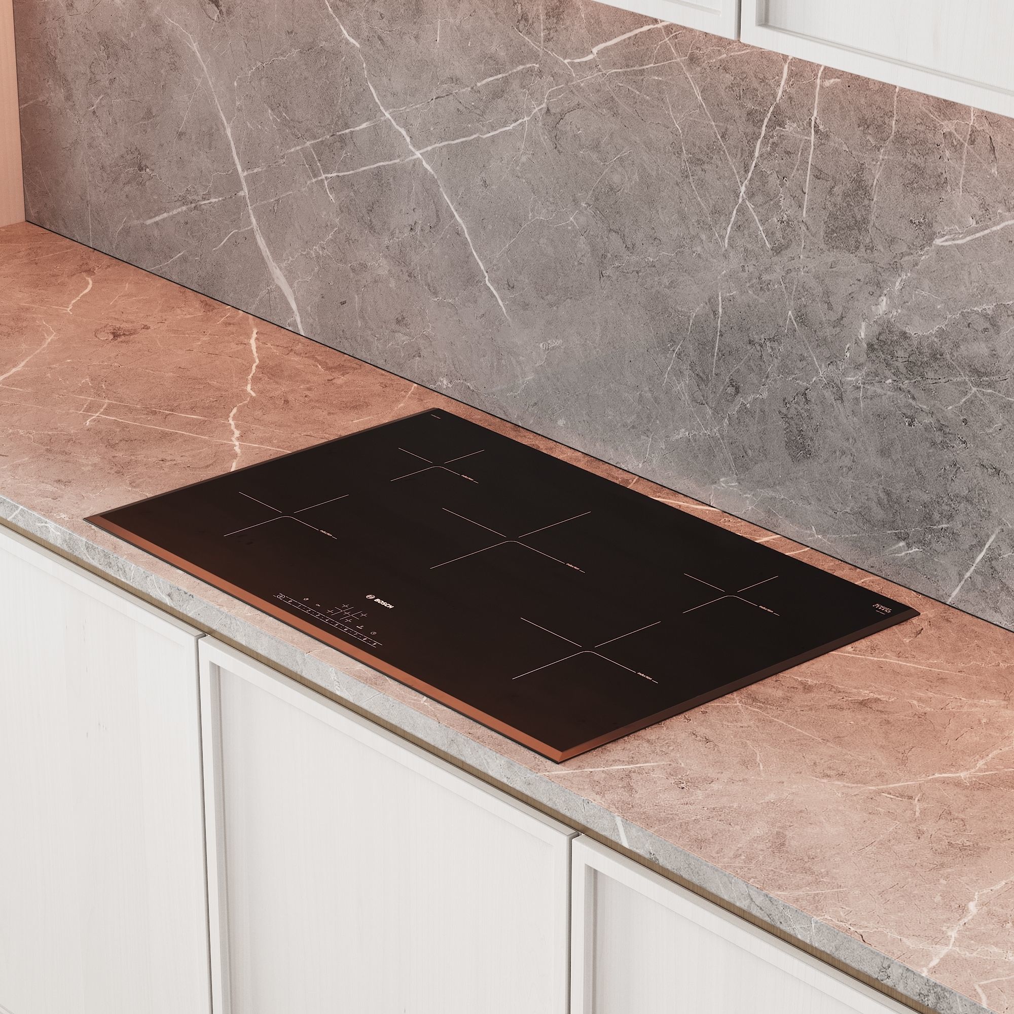 109 modern kitchen 06 white wood neoclassic 3D model_1