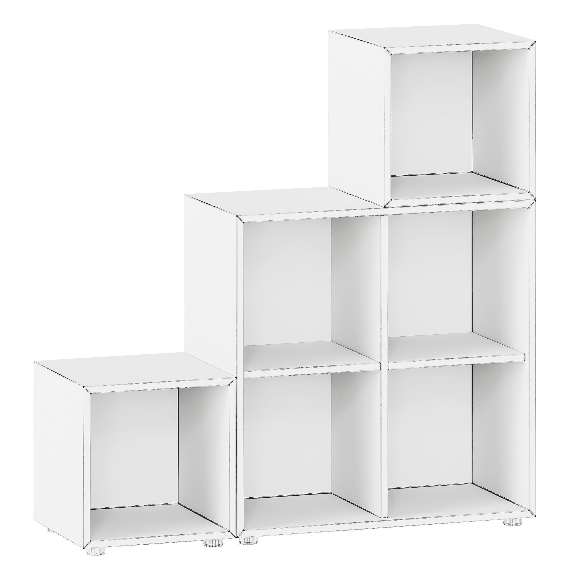 Ikea Eket Cabinet combination with feet 3D model_3