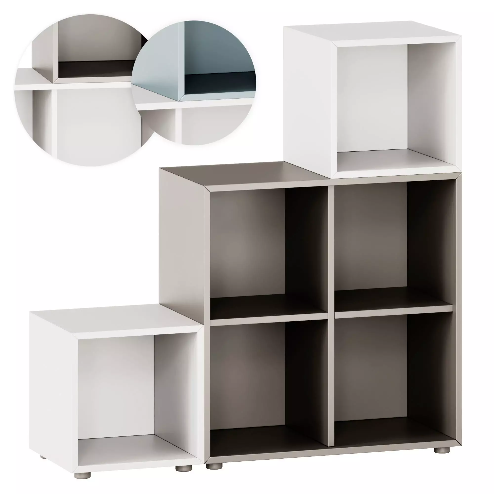Ikea Eket Cabinet combination with feet 3D model_0