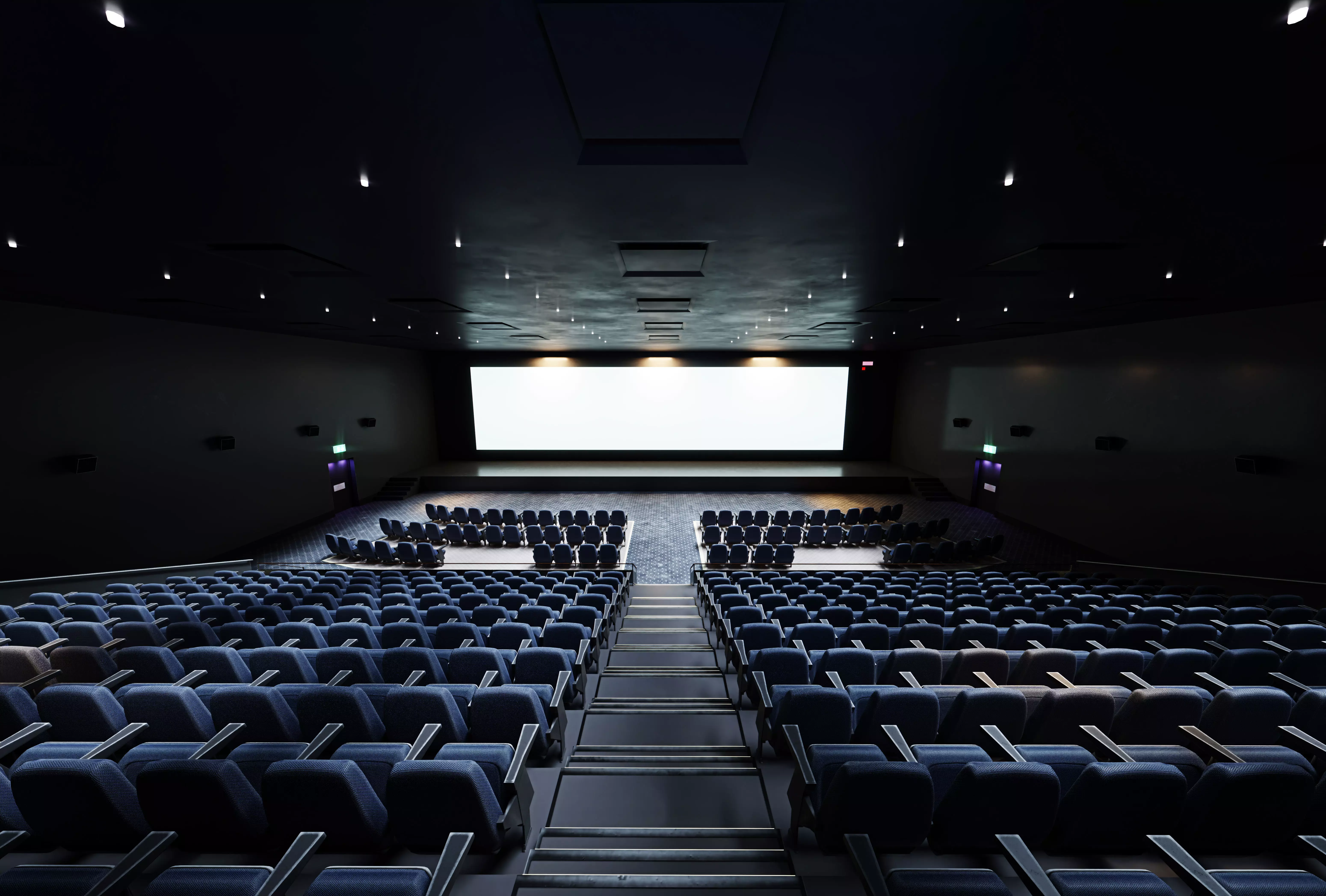 Movie Theater Interior Low-poly 3D model_0