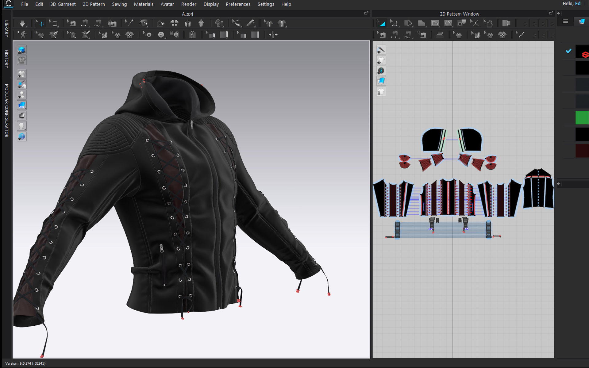 Leather Jacket with hood 3D model | CGTrader