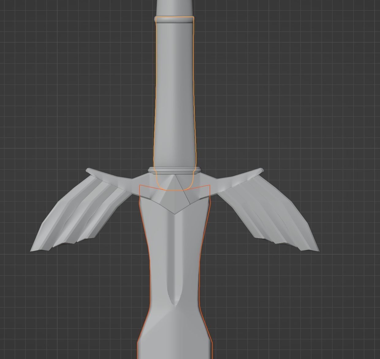 Fantasy Zelda-Style Longsword 3D print model_5