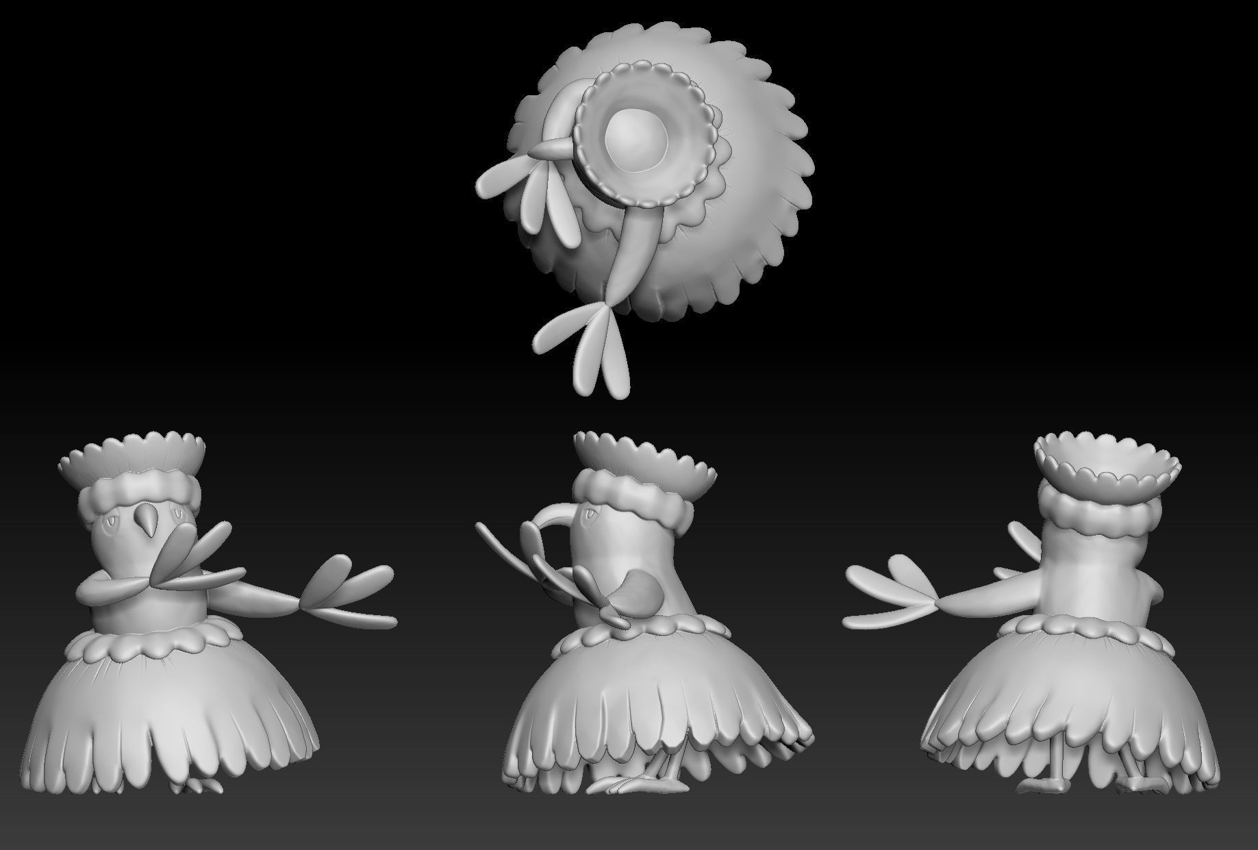 Pokemon Oricorio Pau 3D print model_1