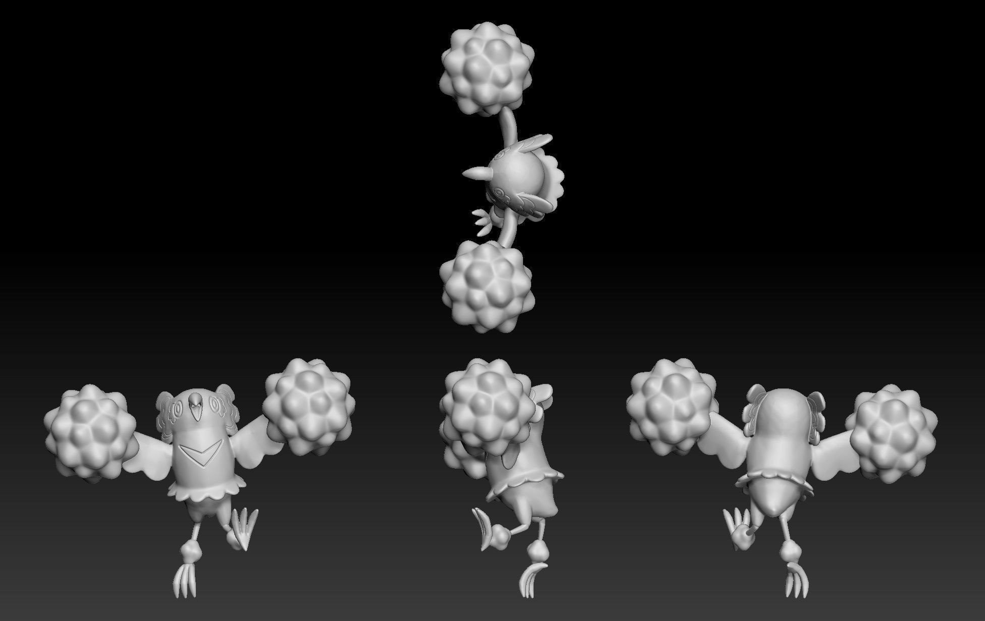 Pokemon Oricorio Pom Pom 3D print model_1