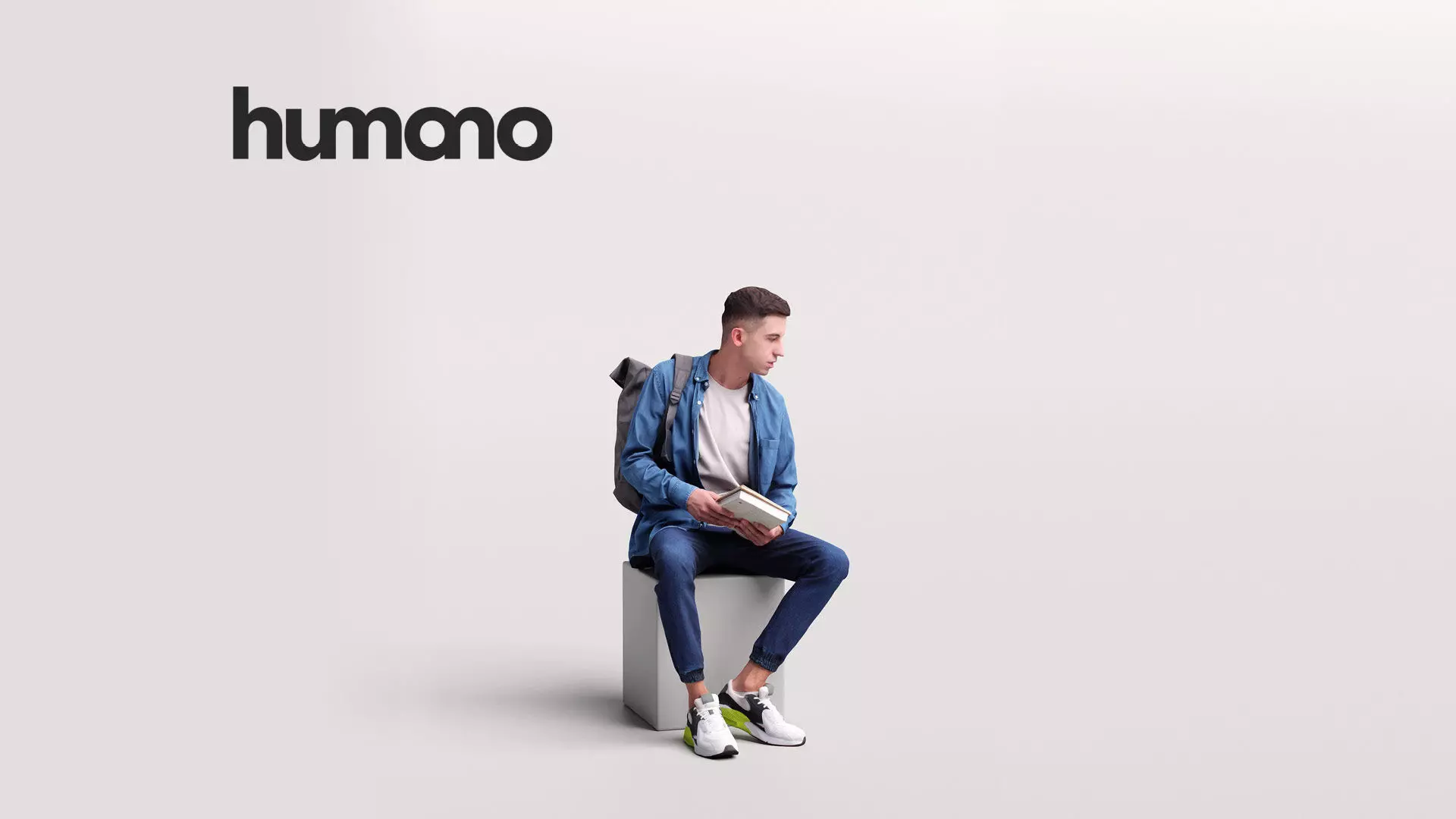 Humano Sitting Man 2203-4 3D model_0