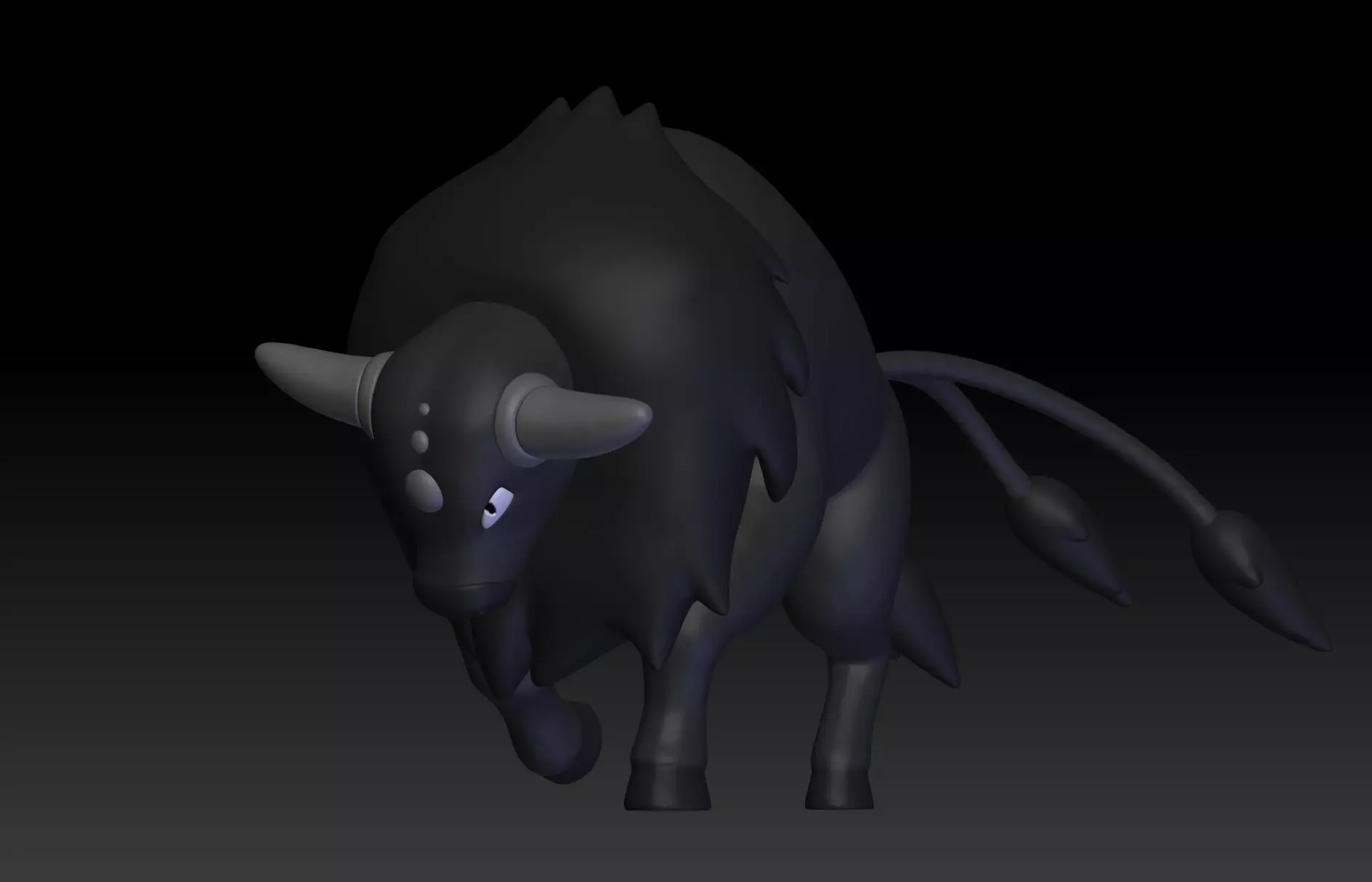 Pokemon Paldean Tauros Combat Breed 3D print model_0