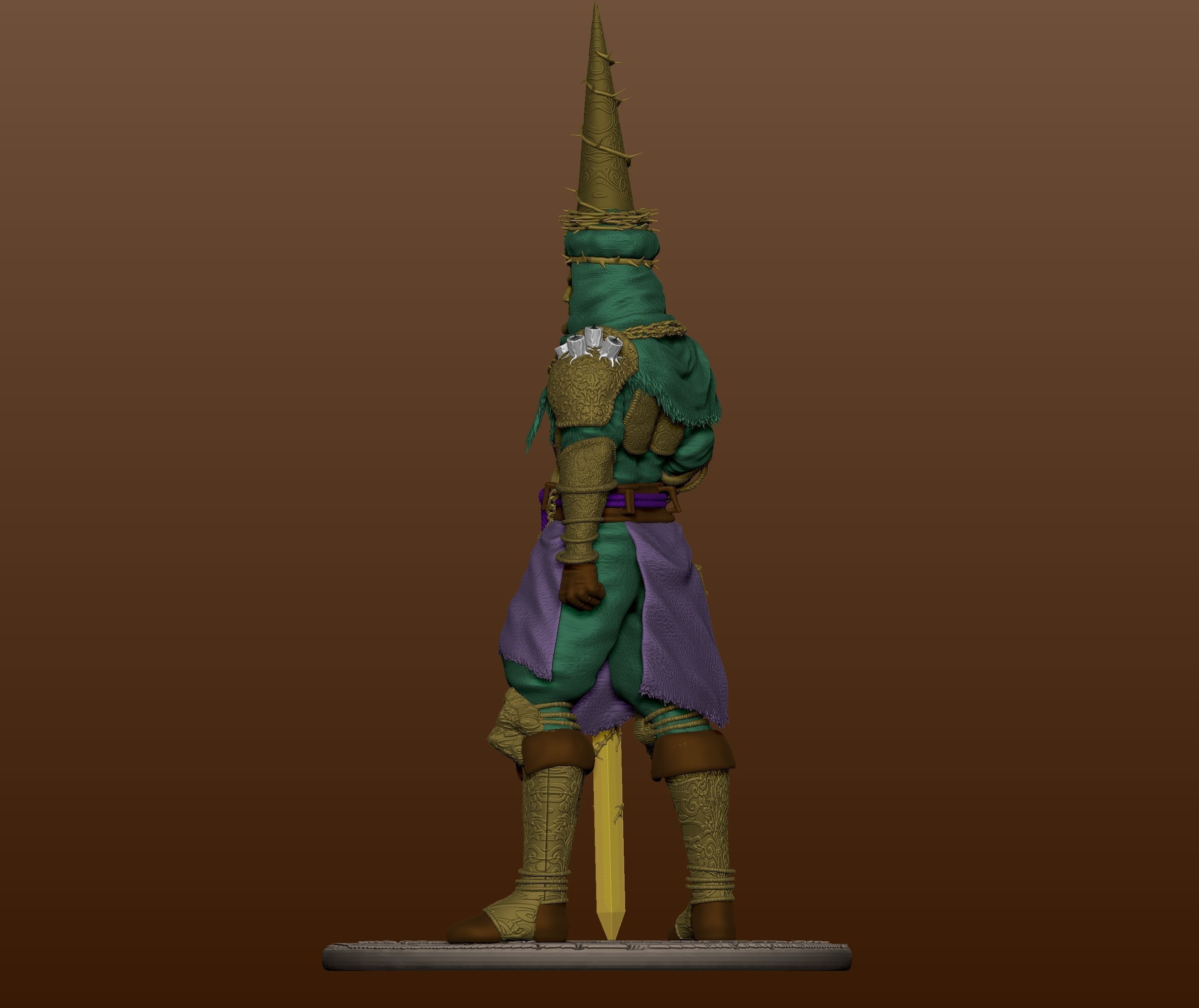 Blasphemous Penitent one - Golden Burden Skin 3D print model_4