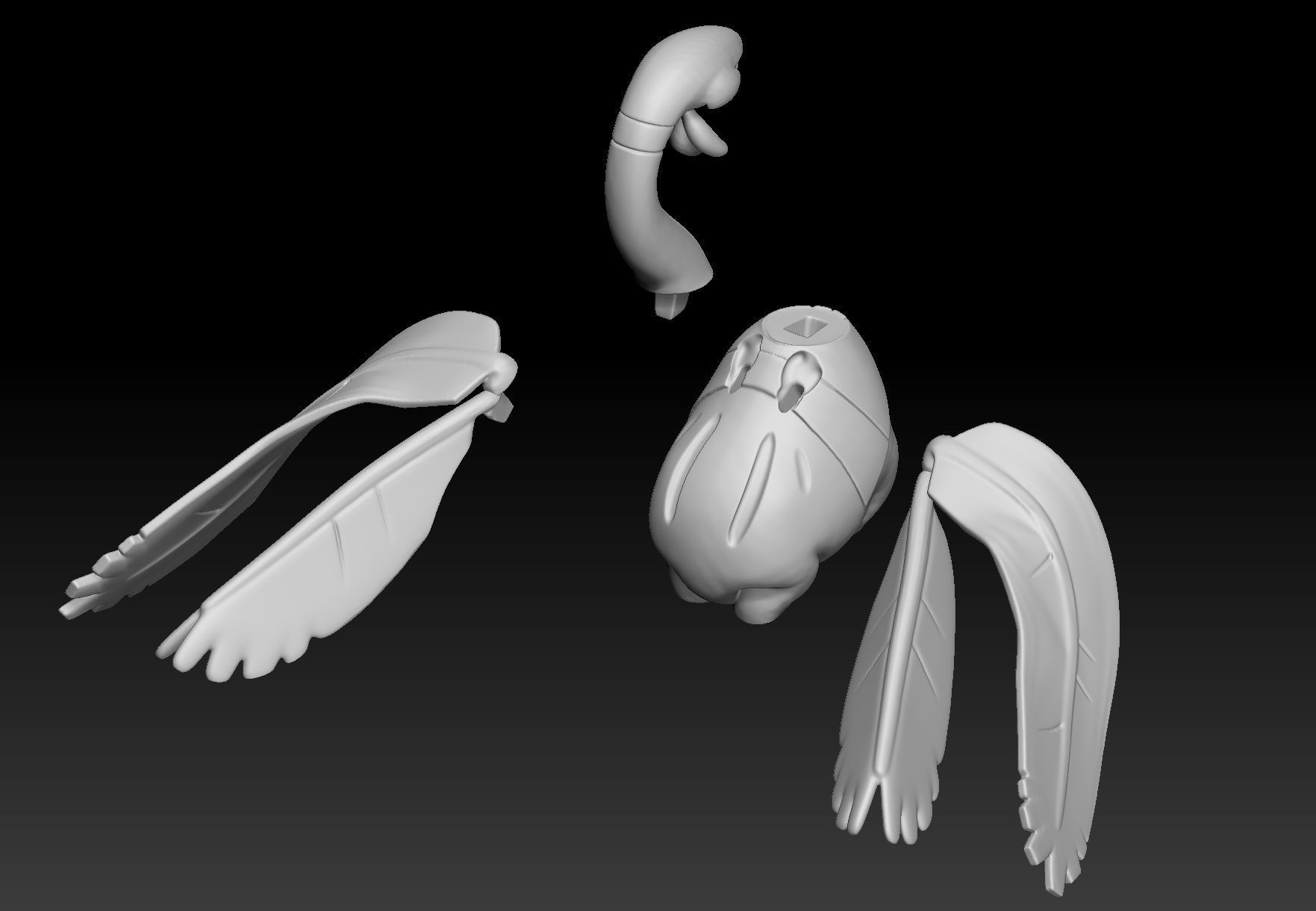 Pokemon Tropius 3D print model_2