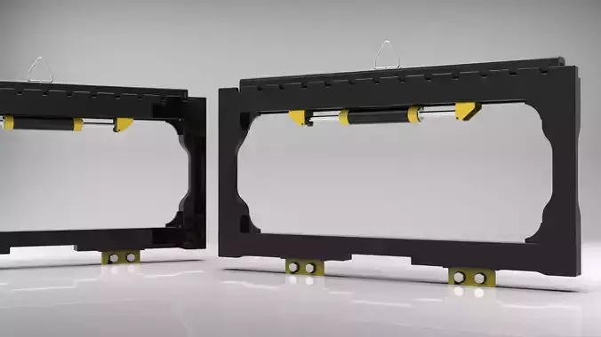 Side Shifter - Forklift Attachment 3D model