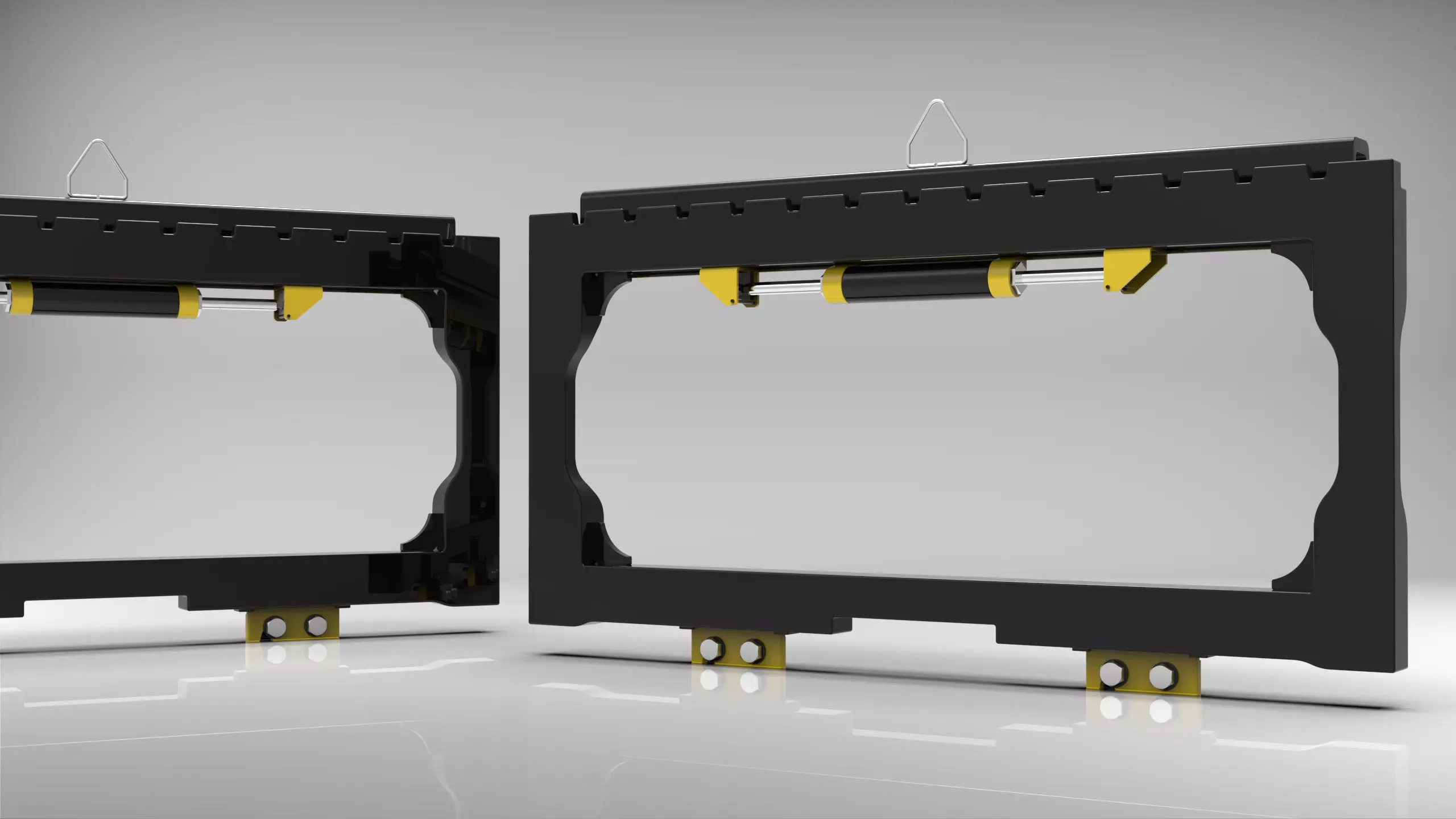 Side Shifter - Forklift Attachment 3D model_0