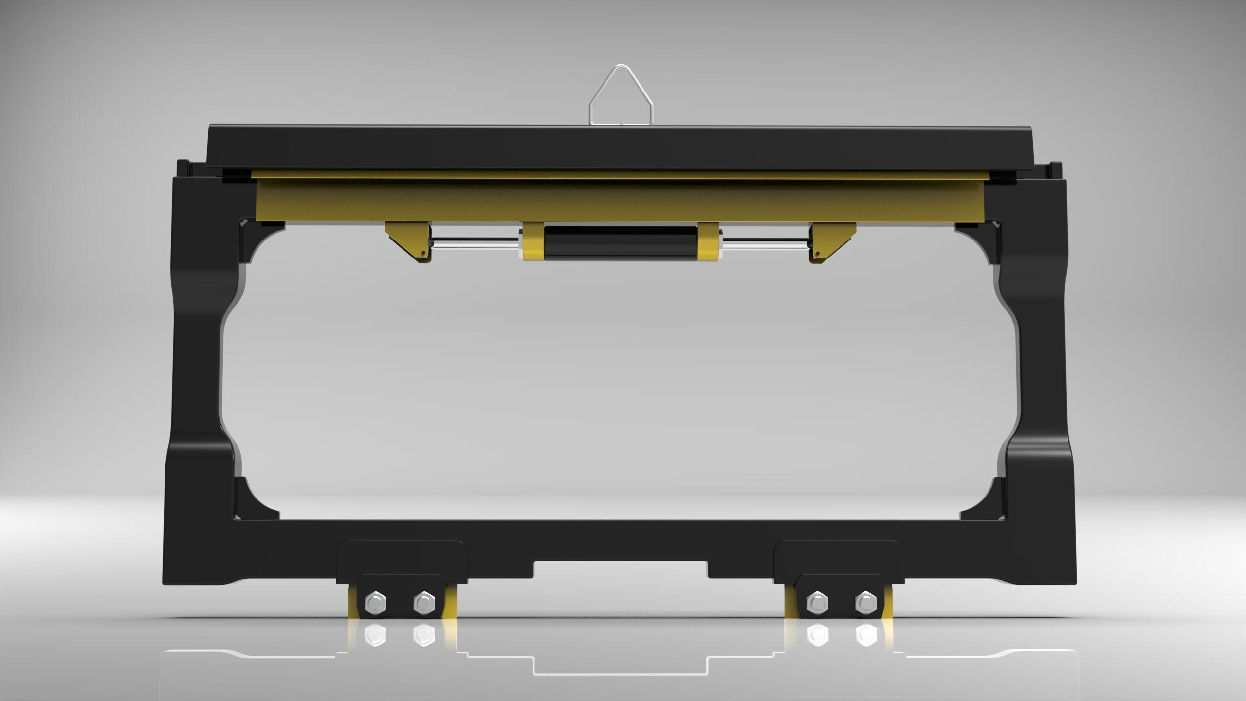 Side Shifter - Forklift Attachment 3D model_2
