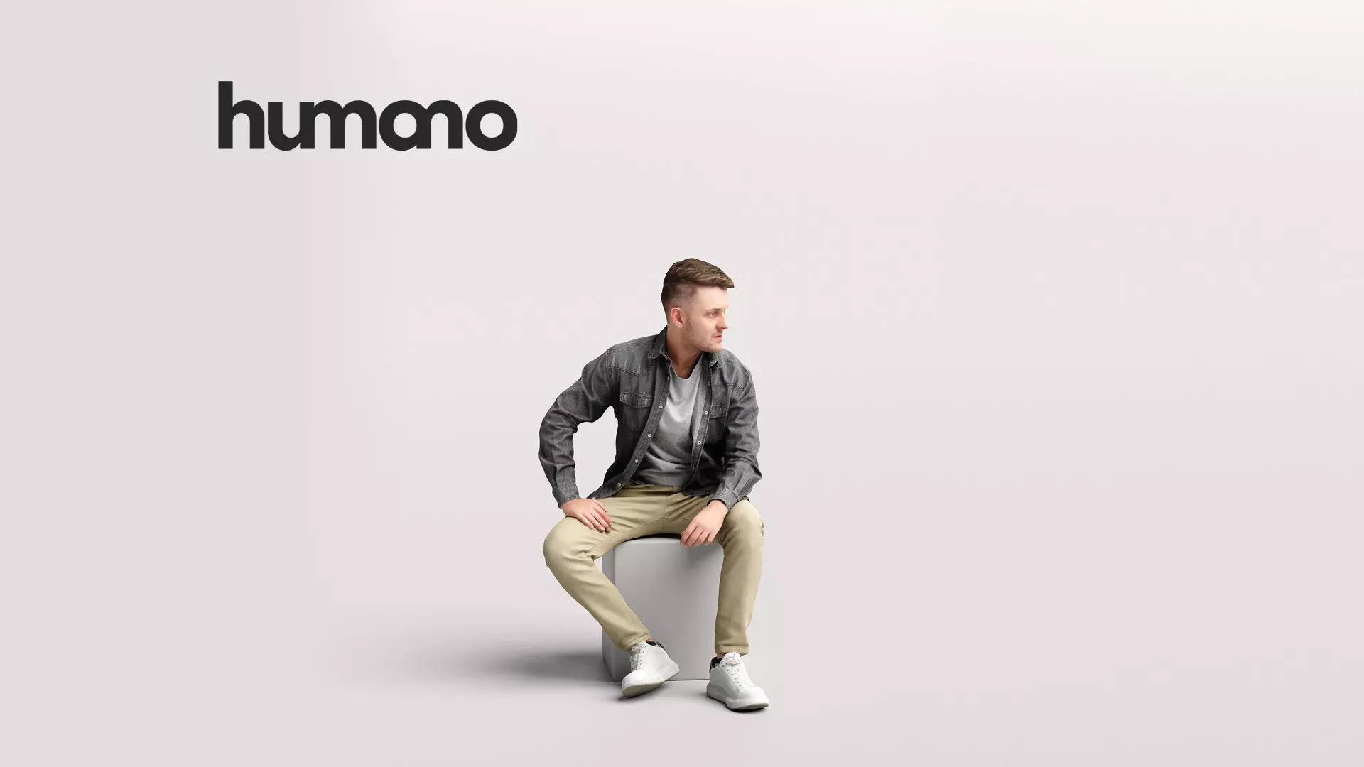 Humano Sitting Man 2203-3 3D model_0