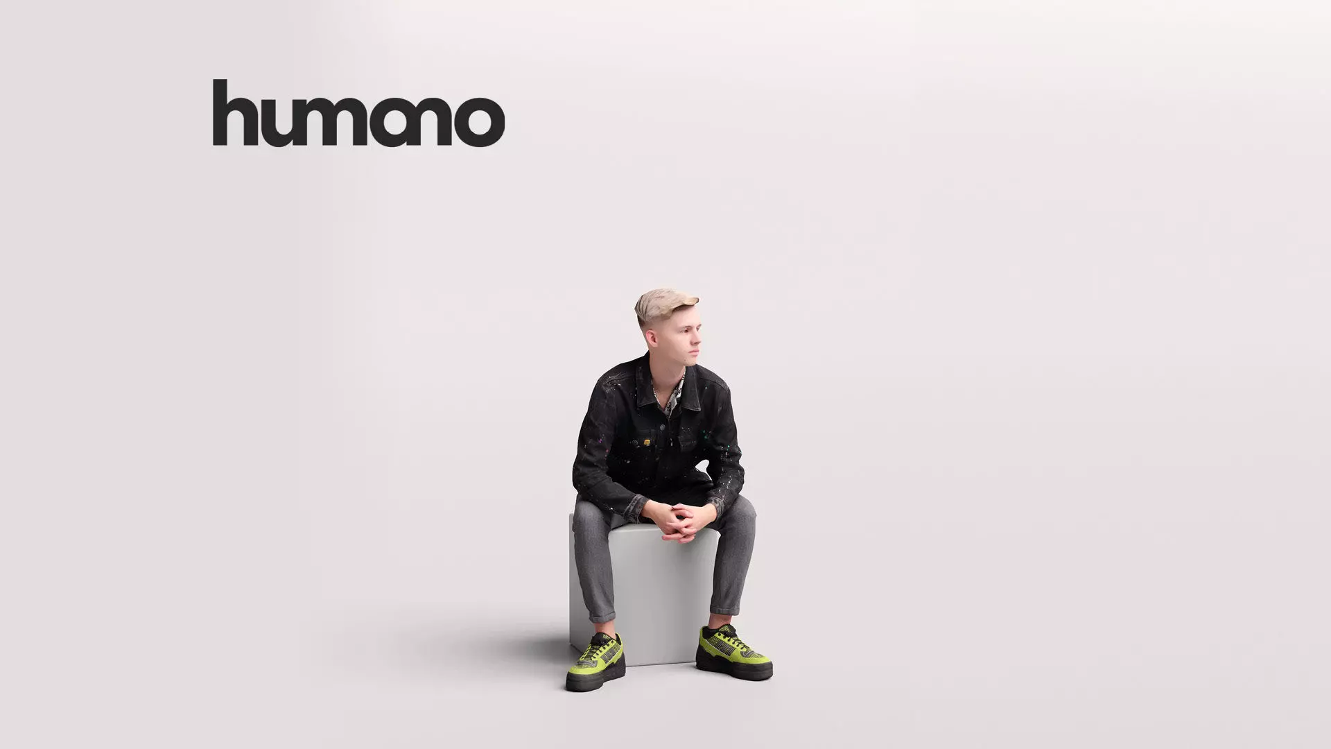 Humano Sitting Young Man 2203-2 3D model_0