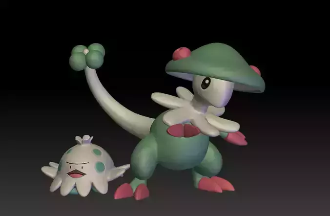 Pokemon Shroomish Breloom 3D print model