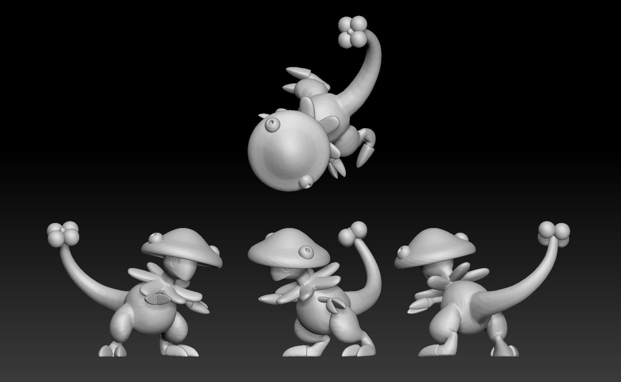 Pokemon Shroomish Breloom 3D print model_2