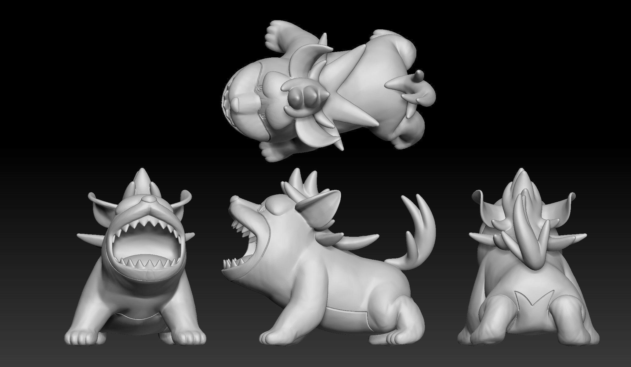 Pokemon Maschiff Mabosstiff 3D print model_2