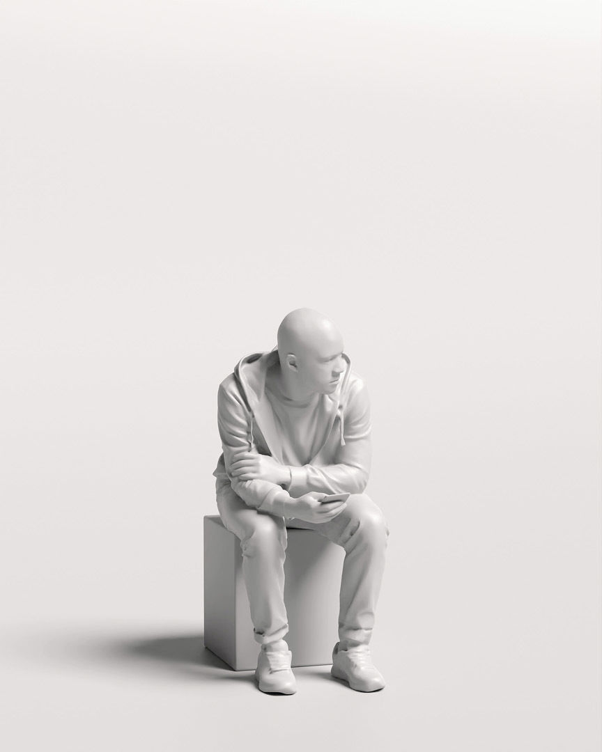 Humano Sitting Man 2203-10 3D model_12
