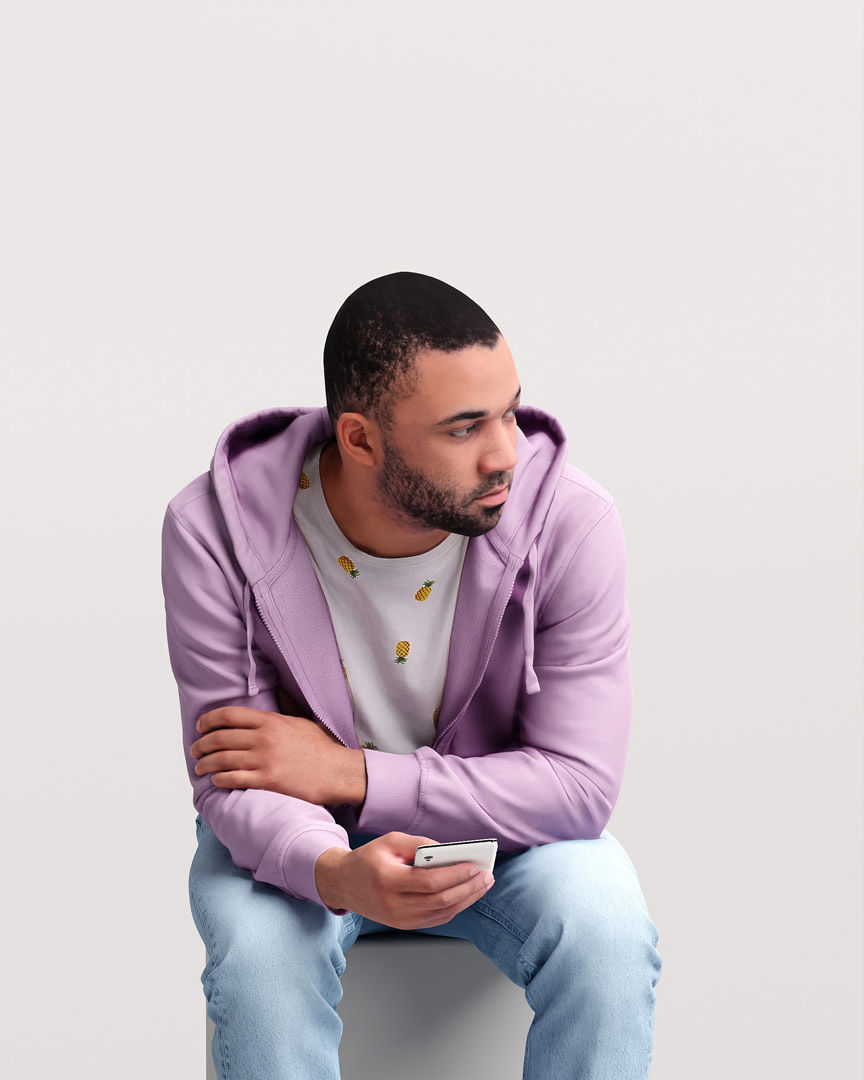 Humano Sitting Man 2203-10 3D model_6