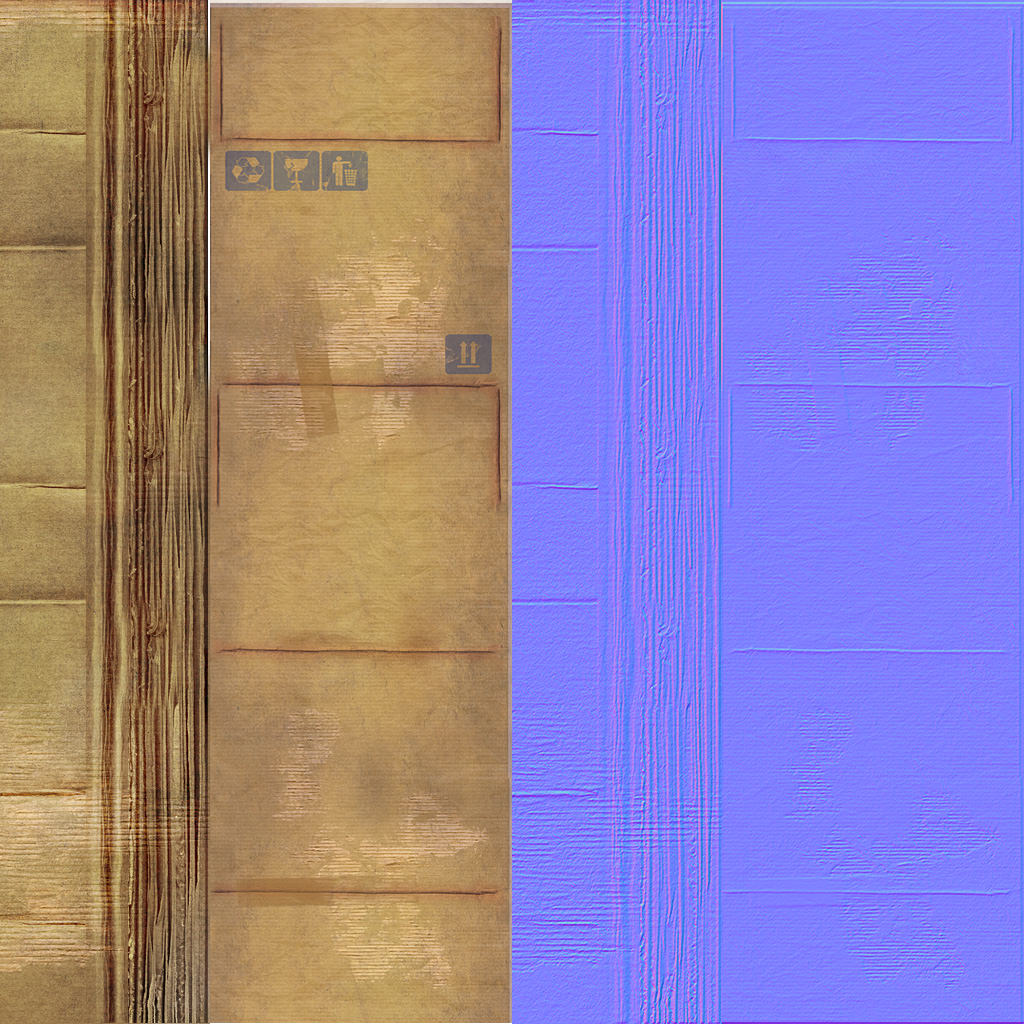 Cardboard Junk Low-poly 3D model_4