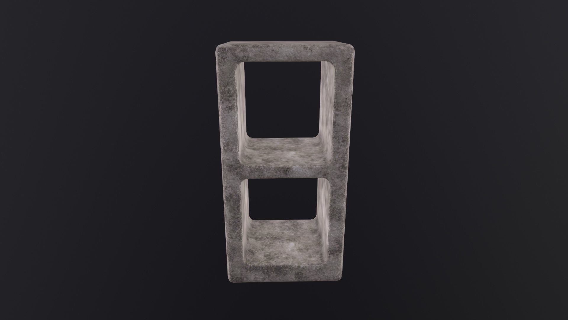 Cinderblock 3D Model Low-poly 3D model_2