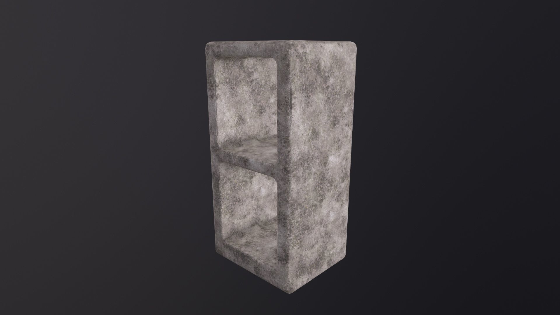 Cinderblock 3D Model Low-poly 3D model_3