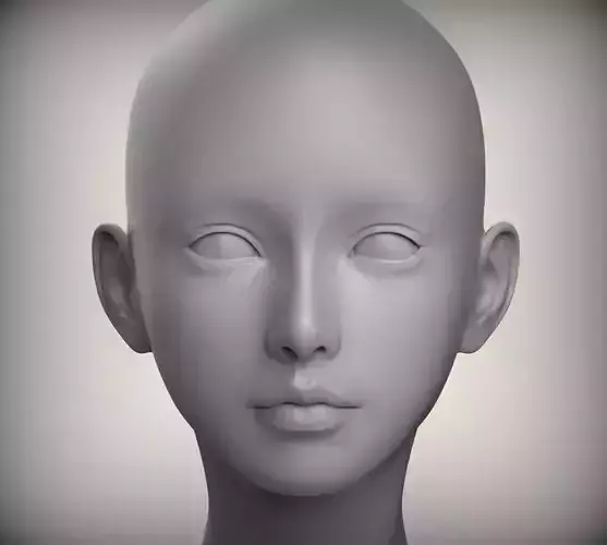 7 Female Advanced Low-poly 3D model