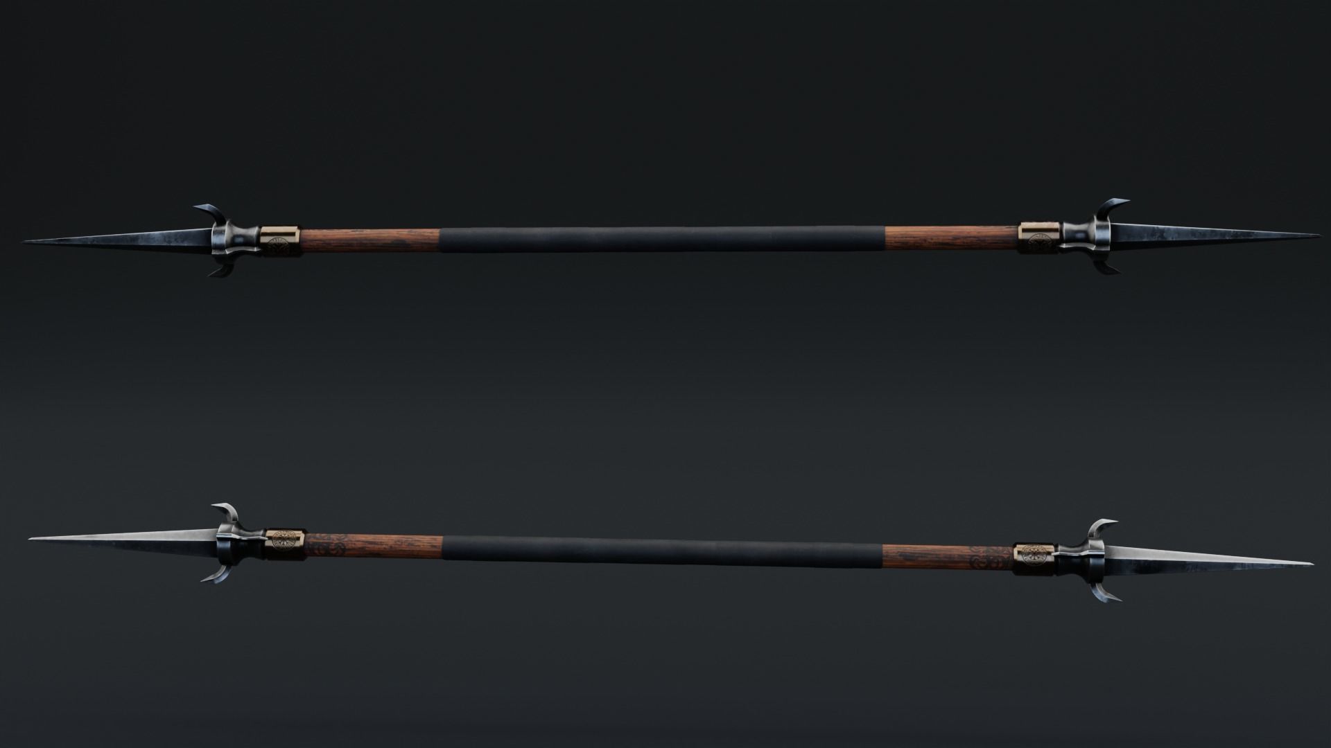 Viking Spear 2K Low-poly 3D model_2