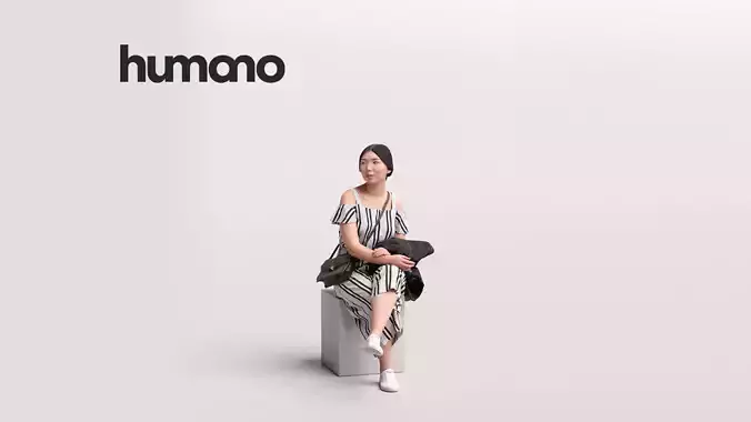  Humano Sitting Young People 2204-6