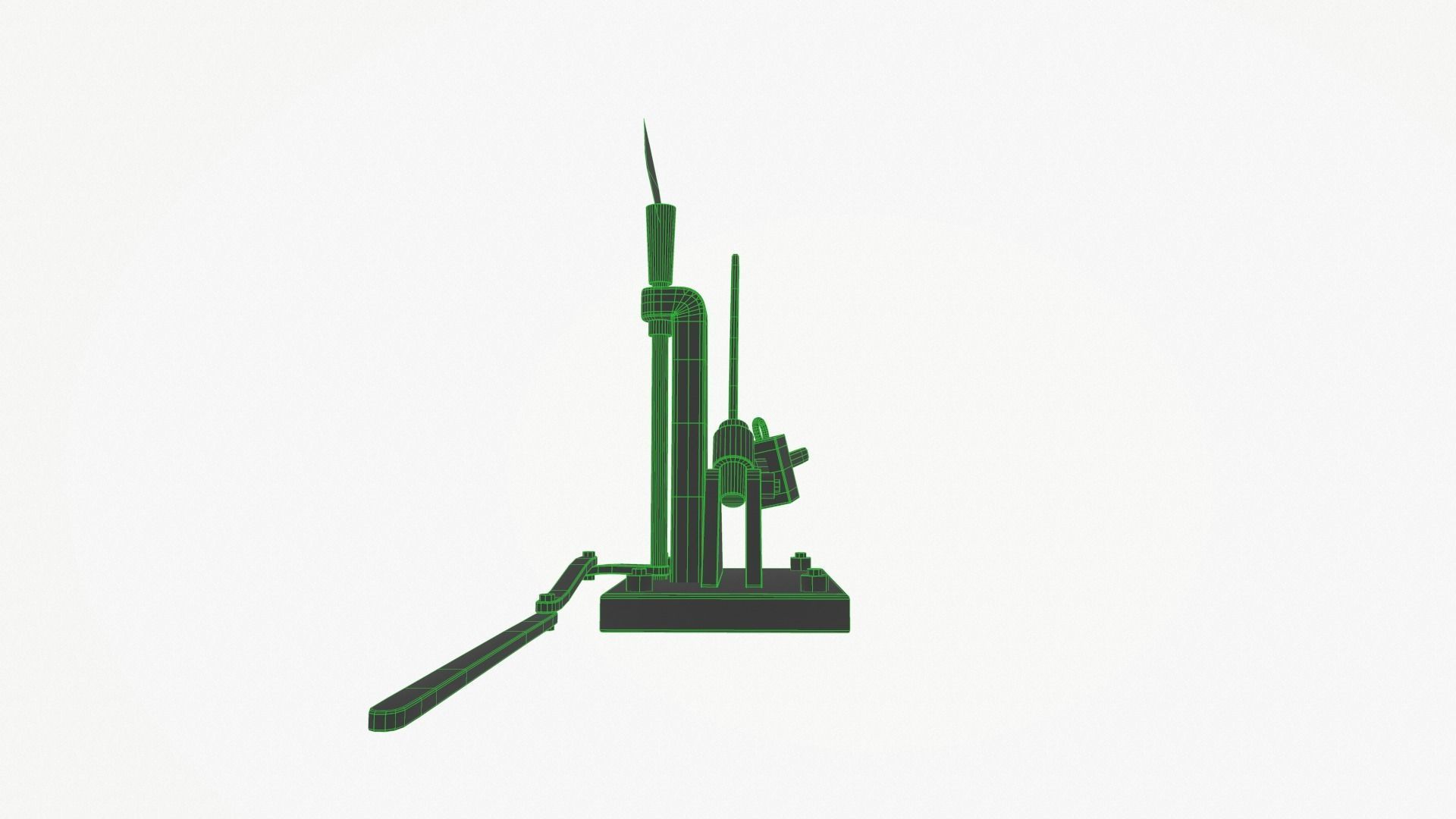 Arrow Railway Low-poly 3D model_7