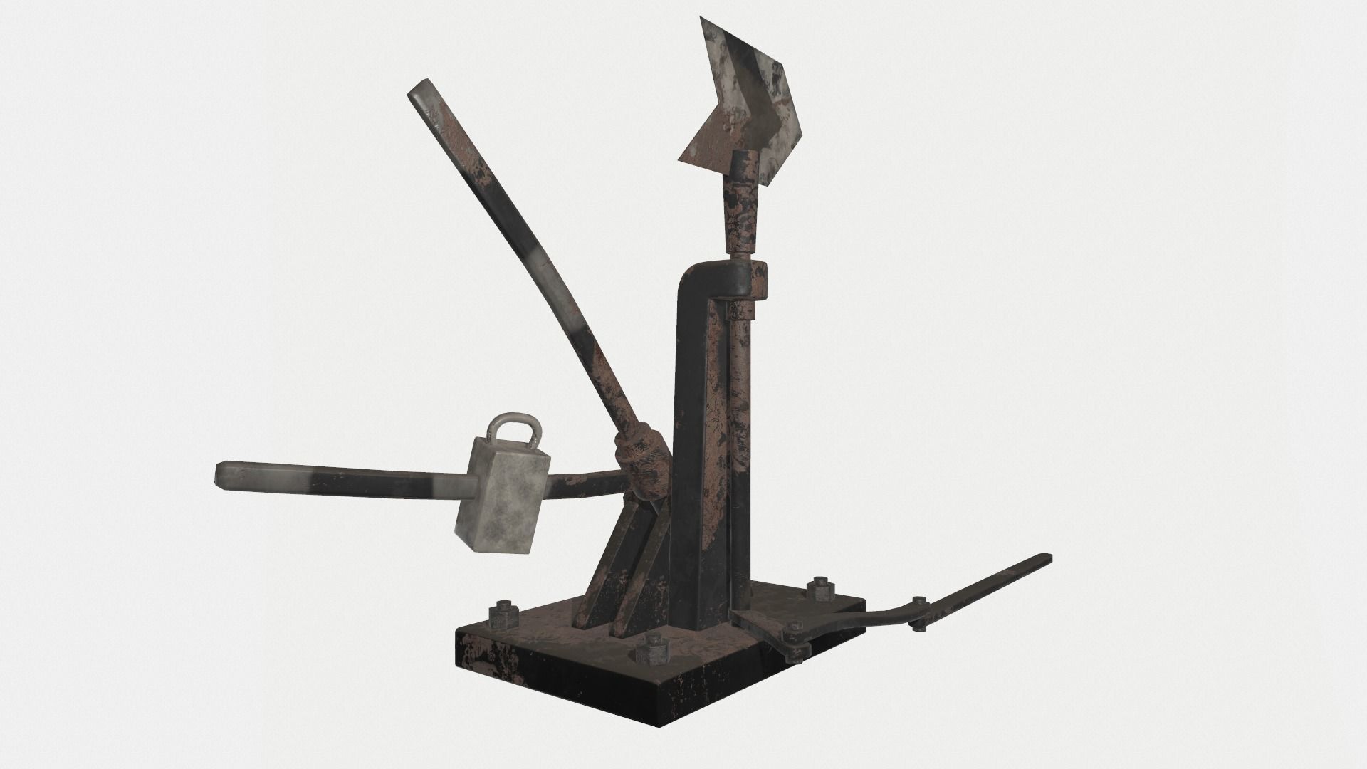 Arrow Railway Low-poly 3D model_3