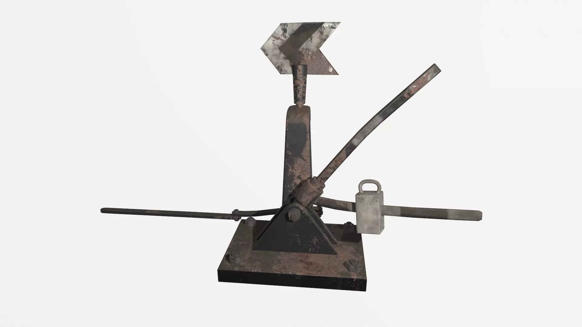 Arrow Railway Low-poly 3D model_0