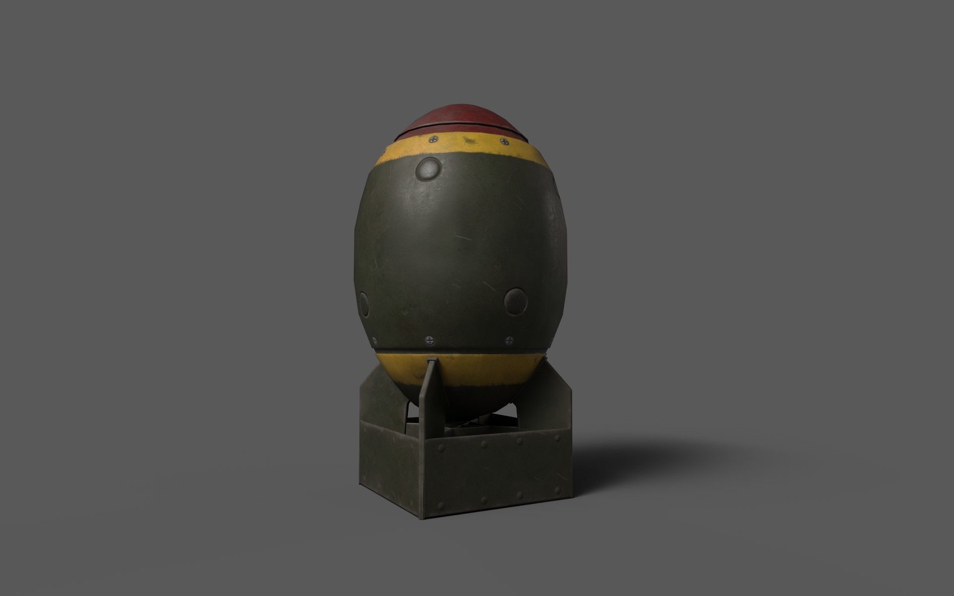Low-Poly Bombs Low-poly 3D model_1