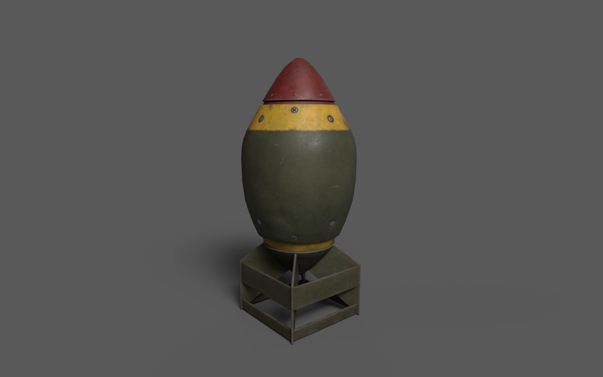 Low-Poly Bombs Low-poly 3D model_5