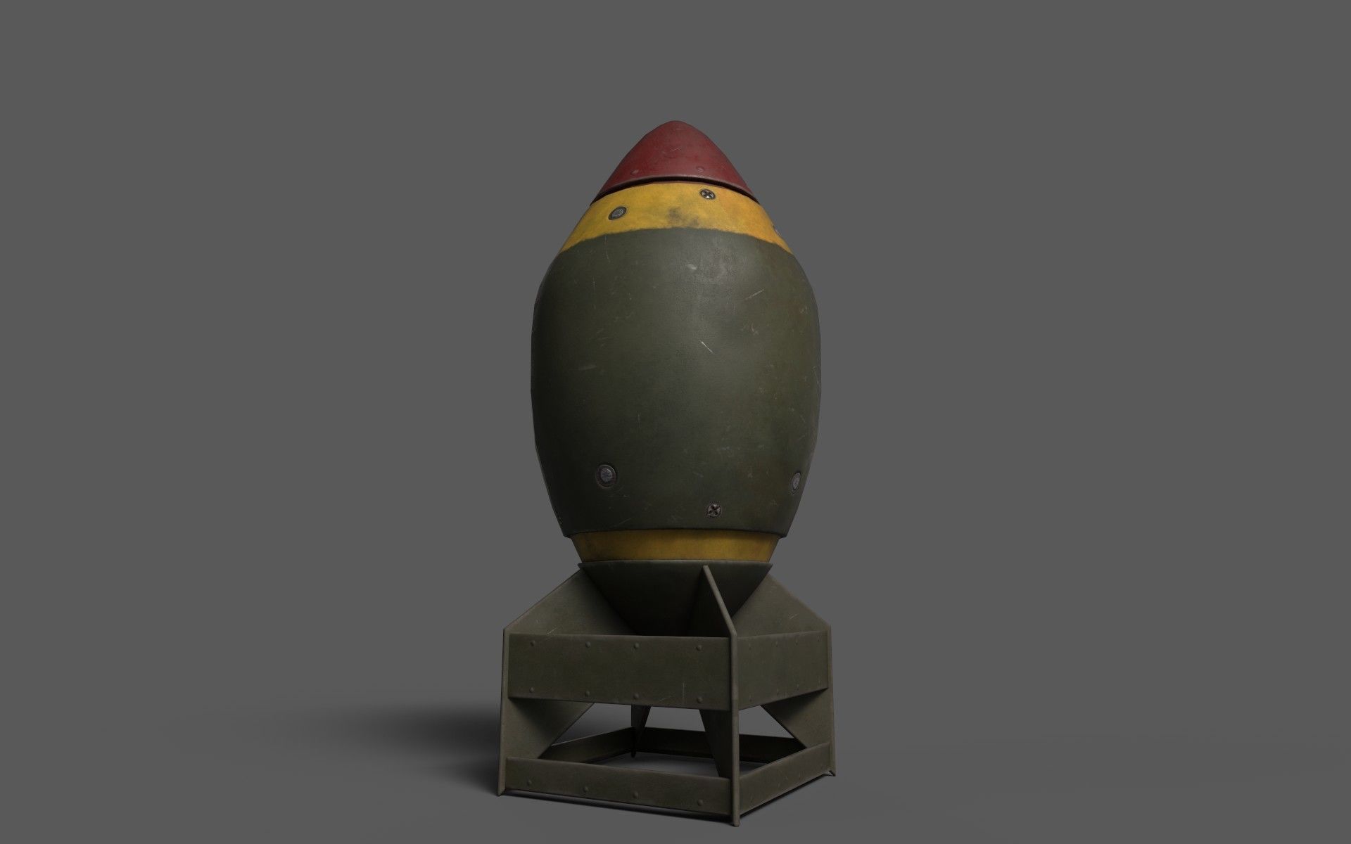 Low-Poly Bombs Low-poly 3D model_6