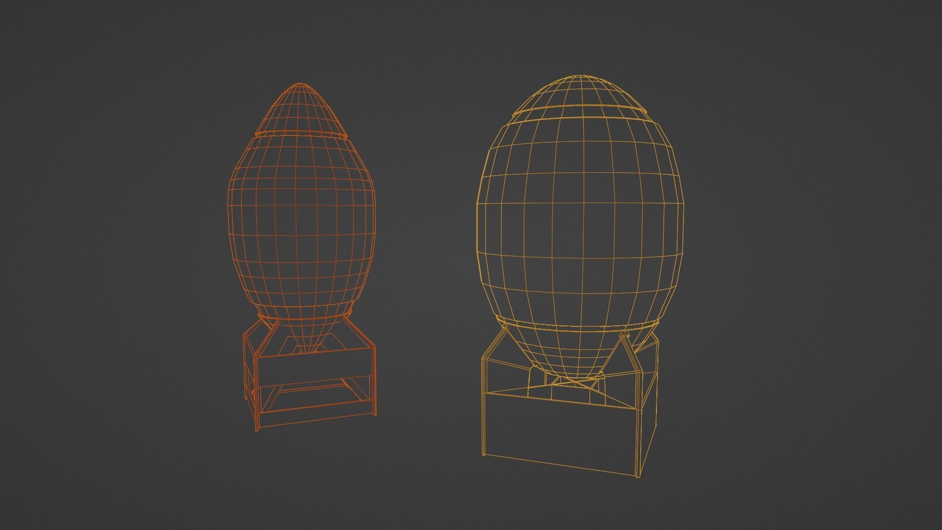 Low-Poly Bombs Low-poly 3D model_9