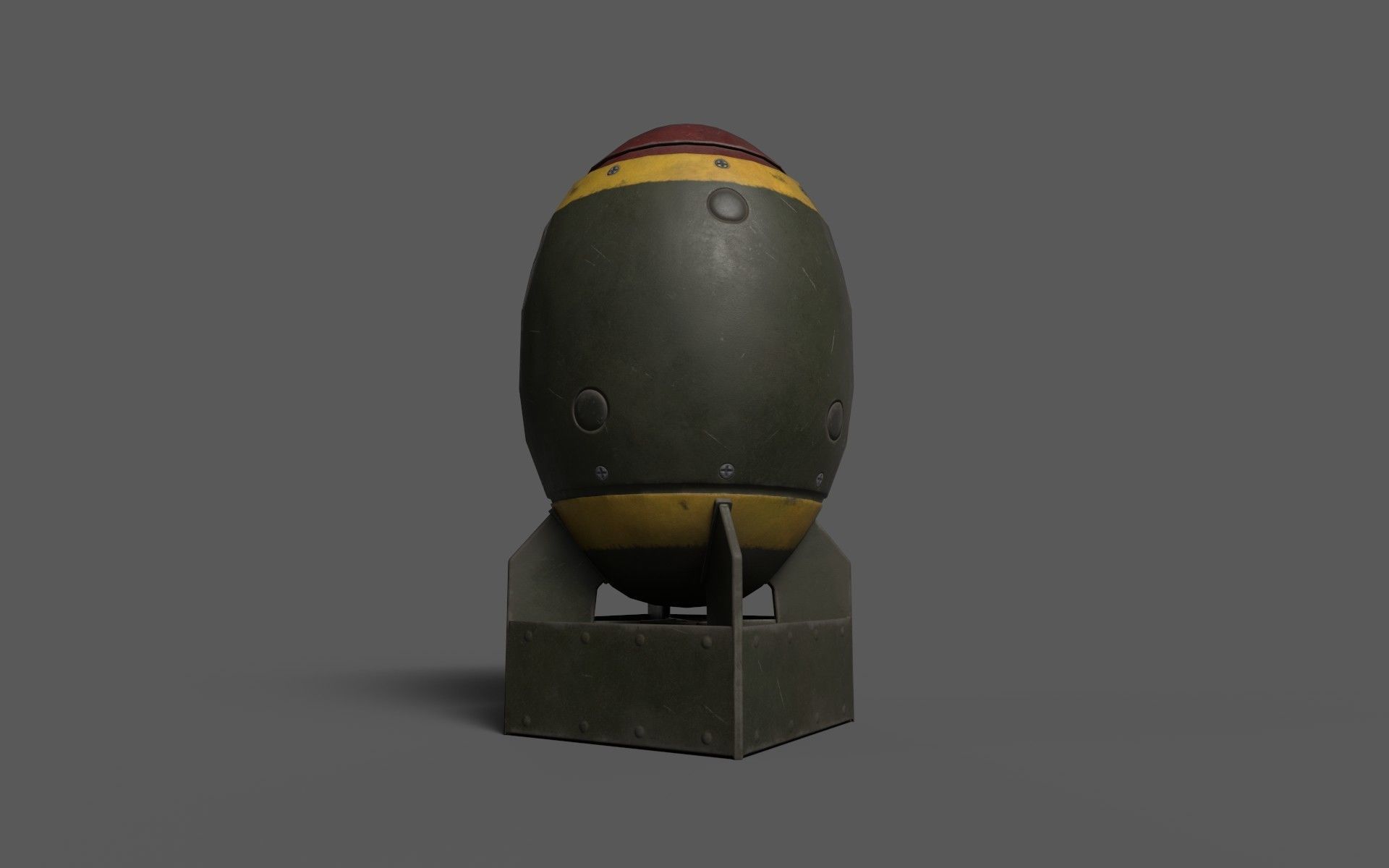 Low-Poly Bombs Low-poly 3D model_3