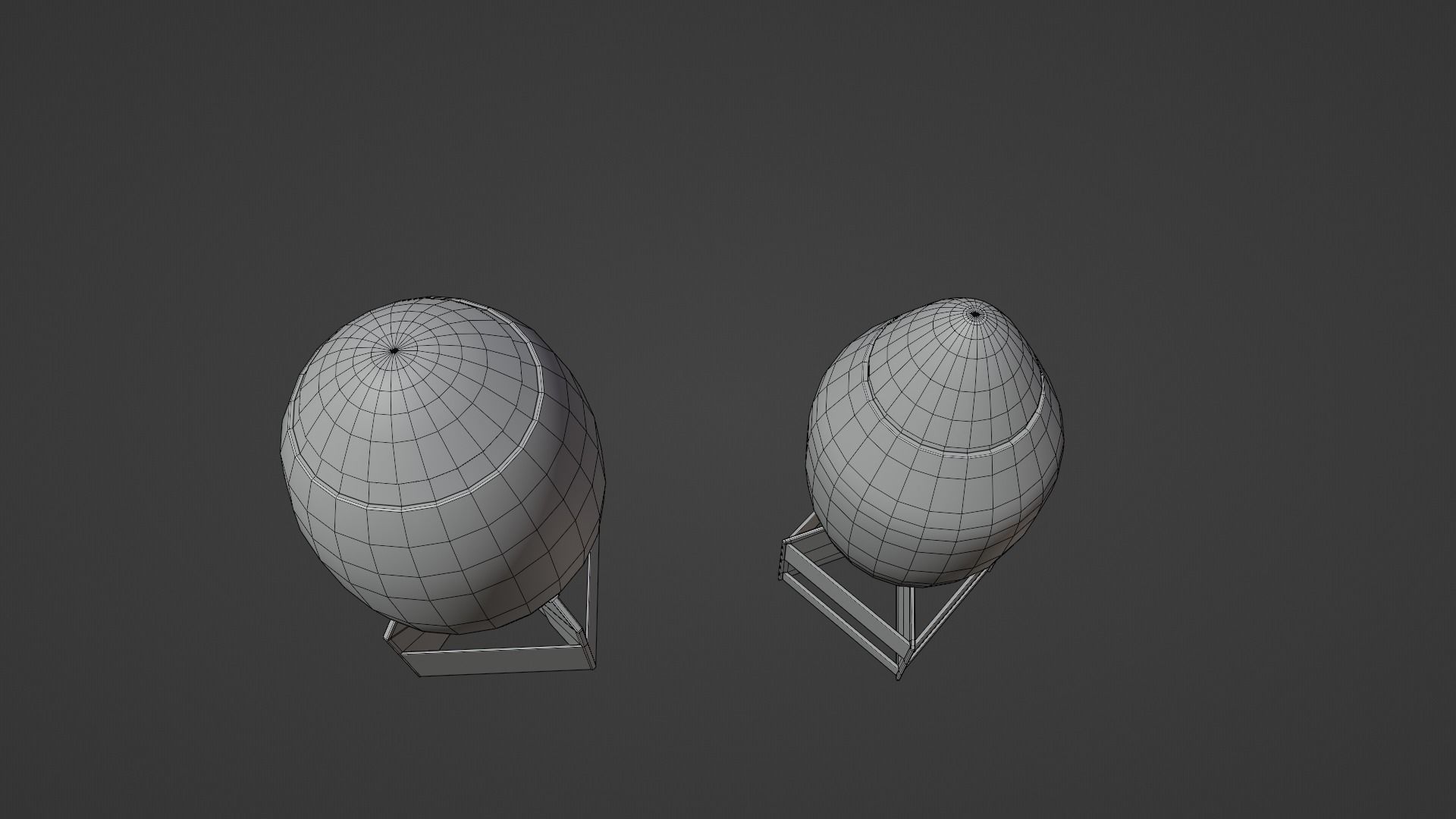 Low-Poly Bombs Low-poly 3D model_8