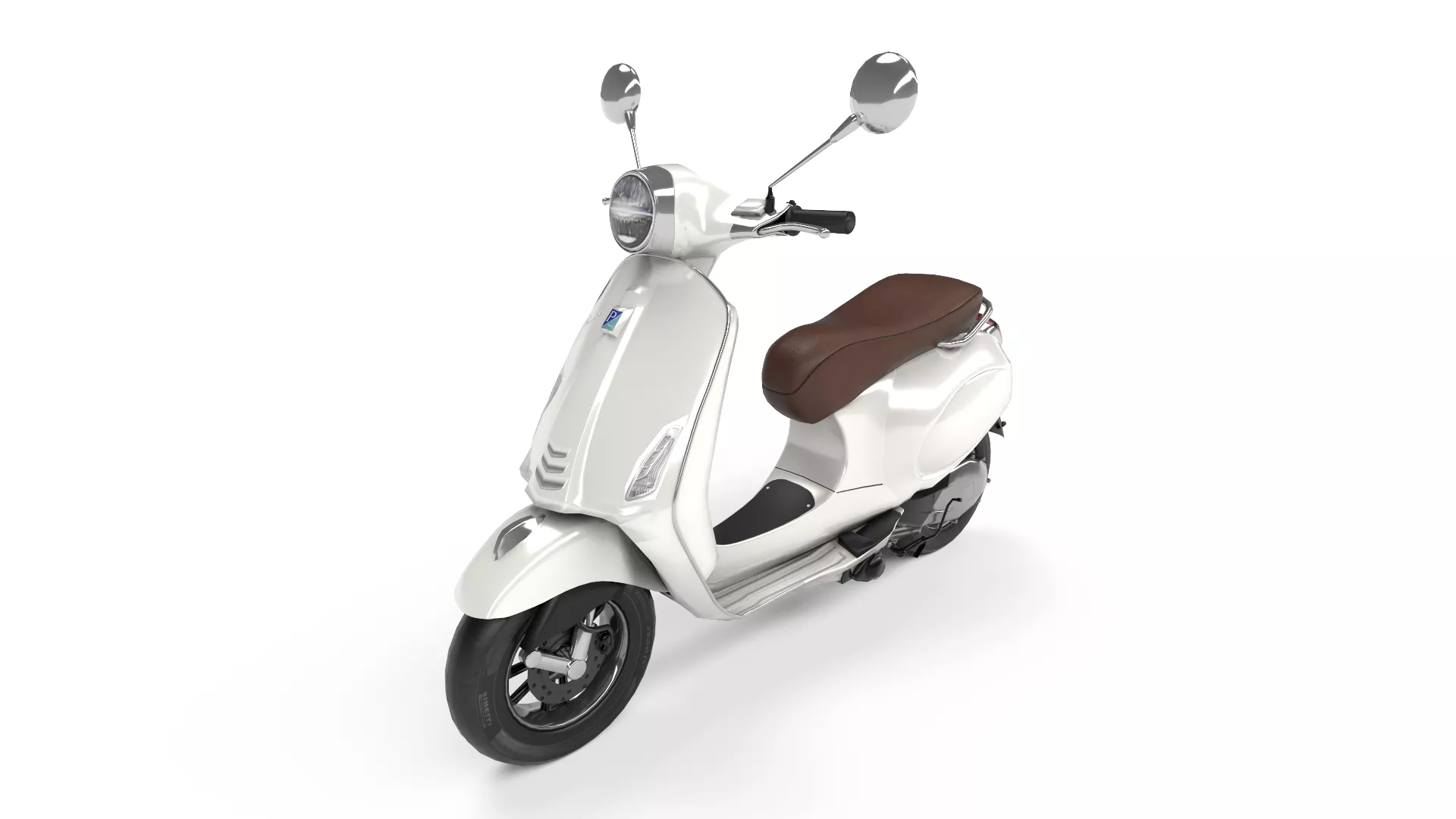 Vespa - Bianco Innocente Low-poly 3D model