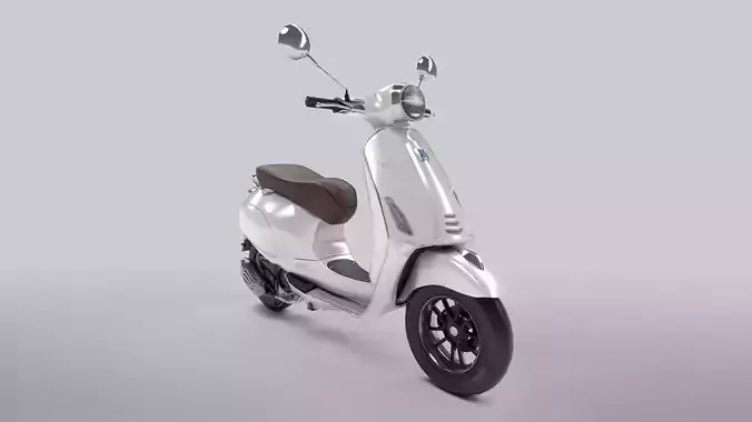 Vespa Low-poly 3D model