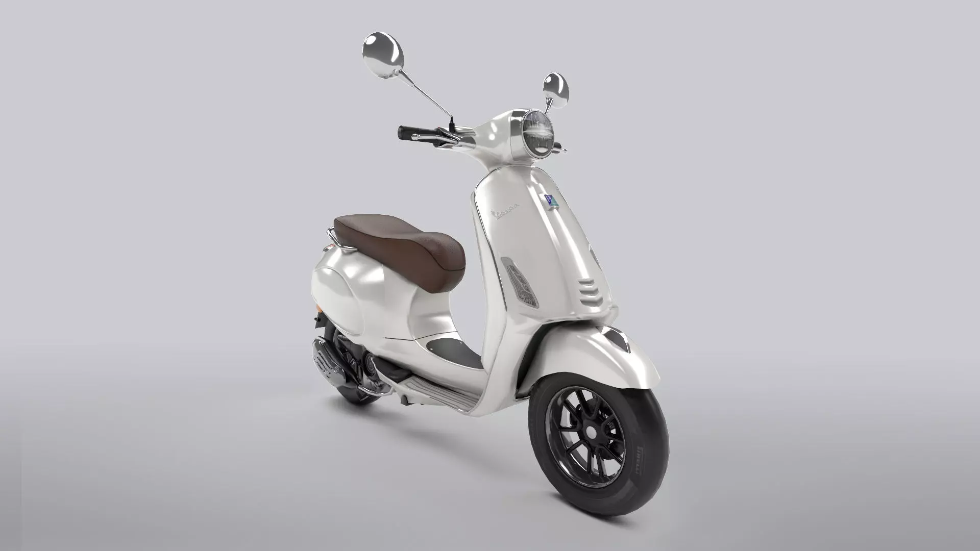 Vespa Low-poly 3D model_0