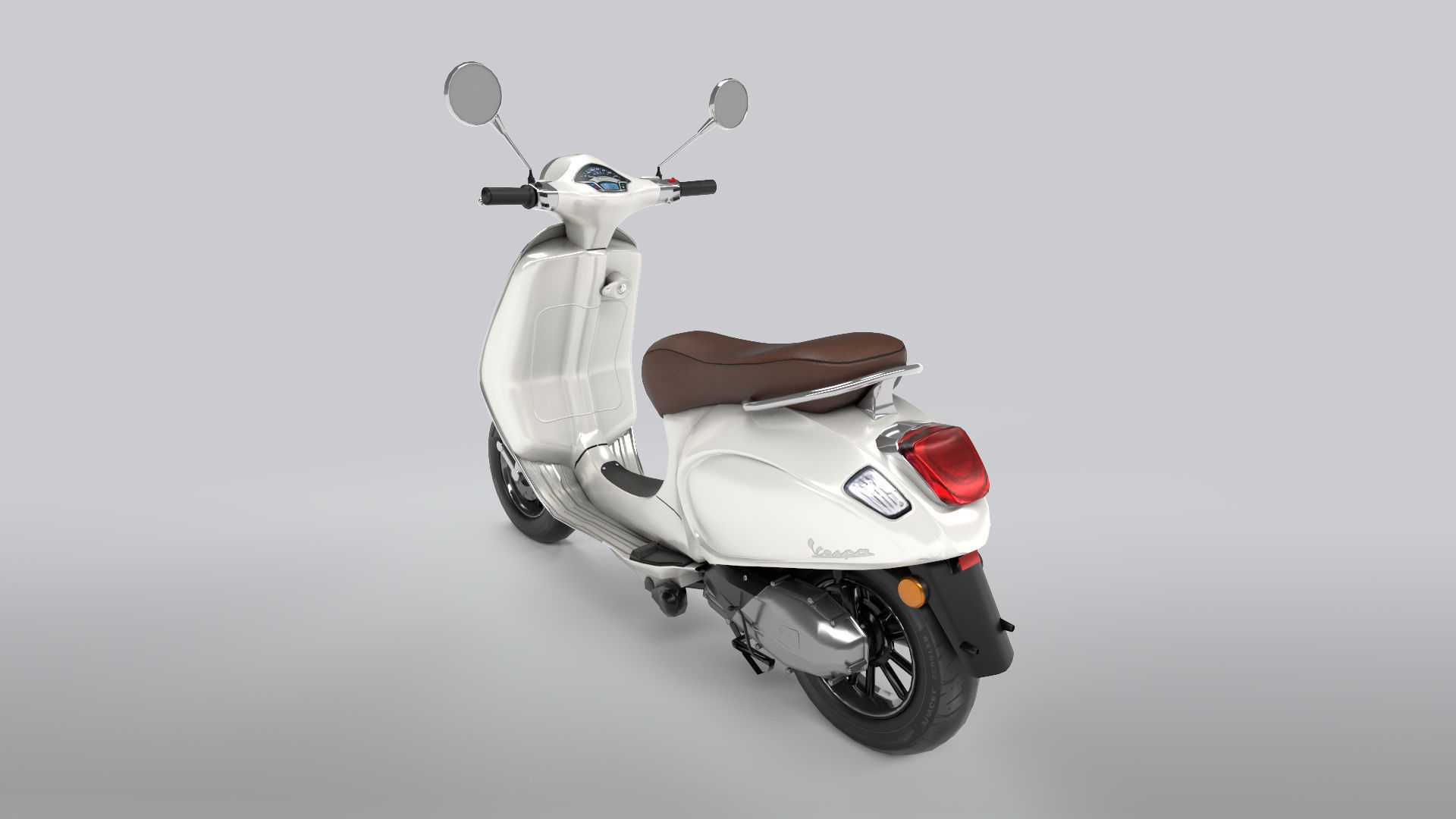 Vespa Low-poly 3D model_6