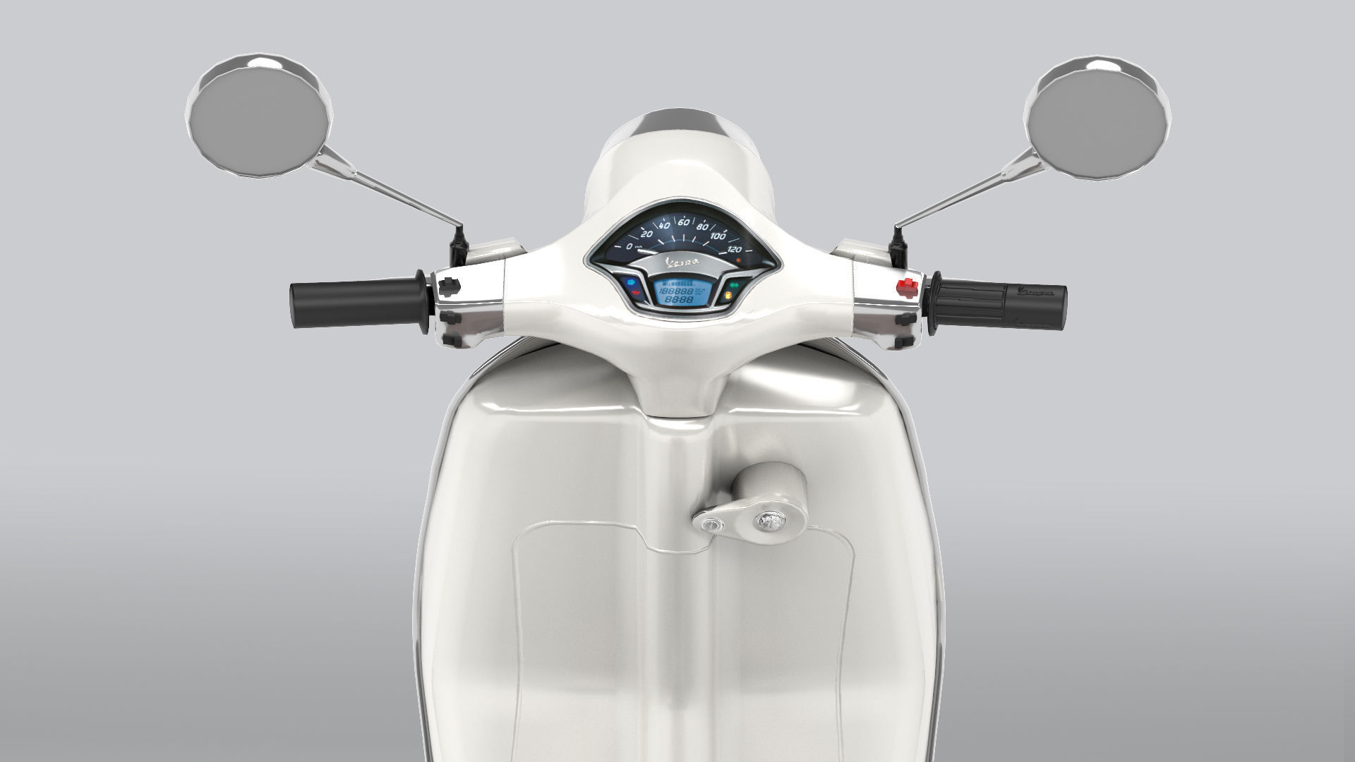 Vespa Low-poly 3D model_7