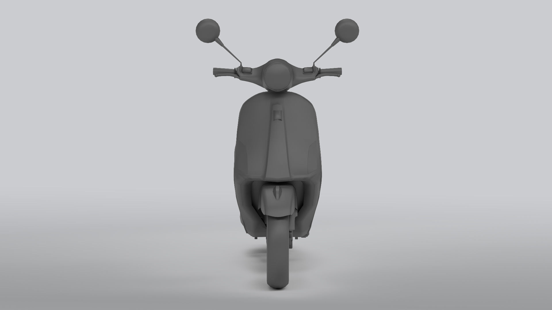Vespa Low-poly 3D model_14