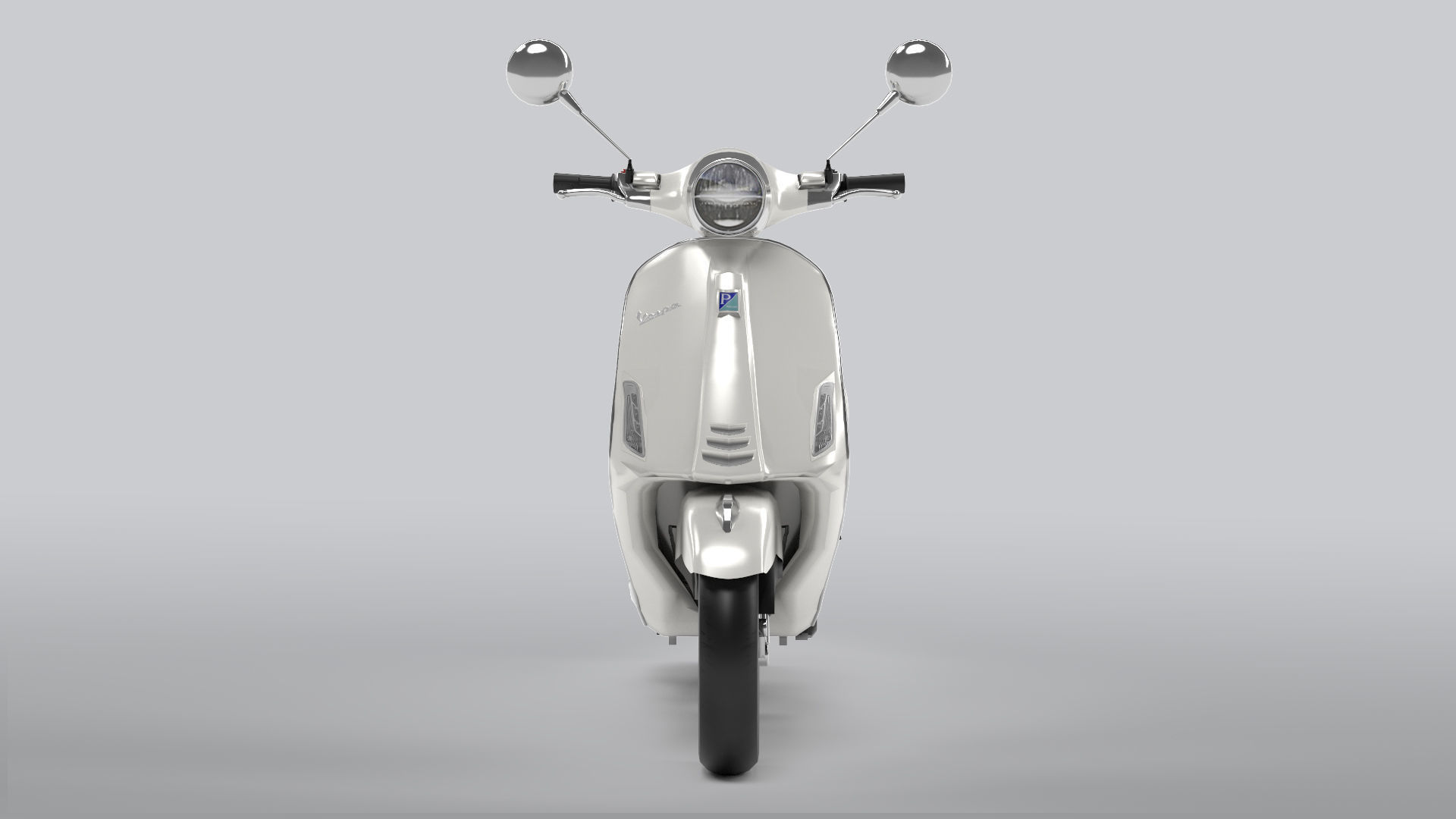 Vespa Low-poly 3D model_5