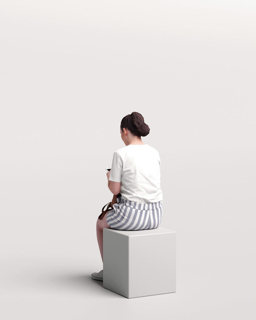 Humano Sitting Woman 2204-10 3D model_4