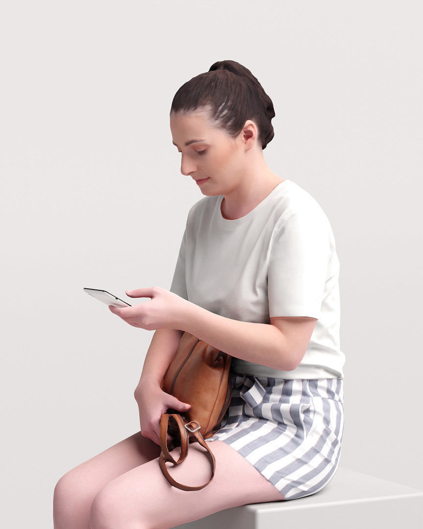 Humano Sitting Woman 2204-10 3D model_7