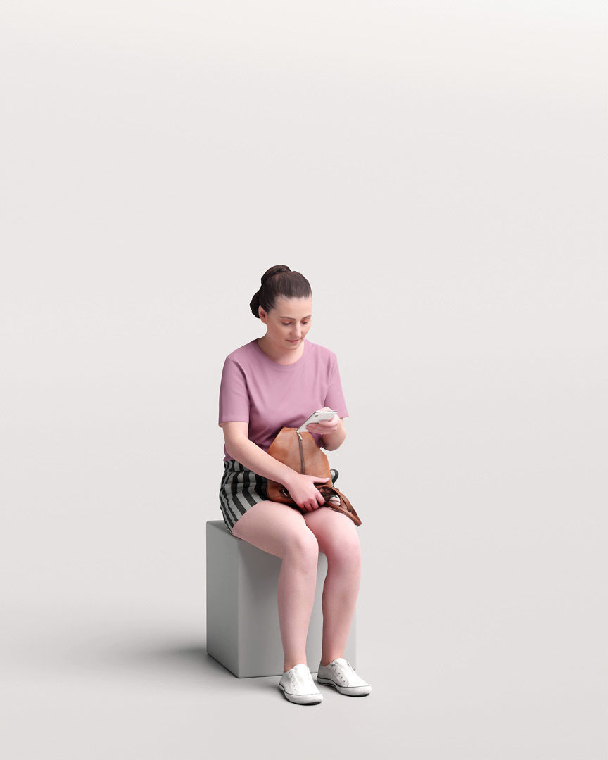 Humano Sitting Woman 2204-10 3D model_11
