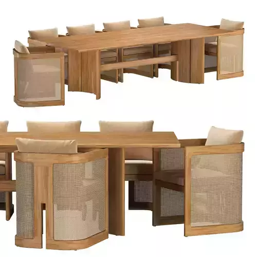 TRIESTE DINING group 3D model